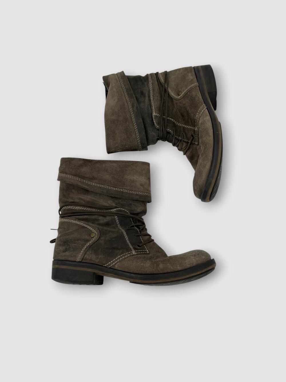 Aldo Suede Slouch Combat Boots Moto Boots EU 38 / US 7.5
